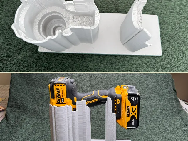 Gridfinity Stand for DeWalt Hammer Drill DCD999 TY1