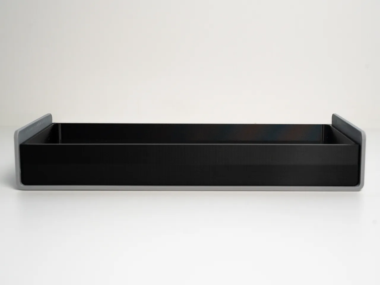 GROVEMADE Veal Organizer Black Desk Organizer Tray for Desktop Storage - Cork & Aluminum