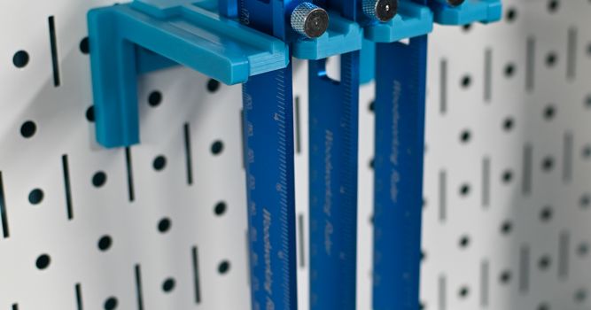 Ruler with Stops Wall Control mount by poprhythm | Download free STL ...