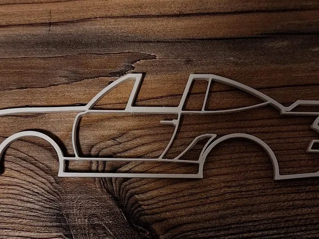 Porsche Turbo Targa silhouette