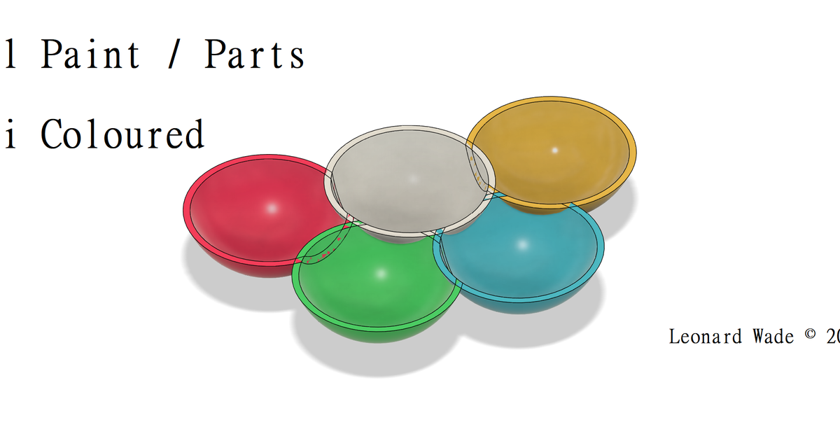 Paint / Parts Tray by Leonard Download free STL model