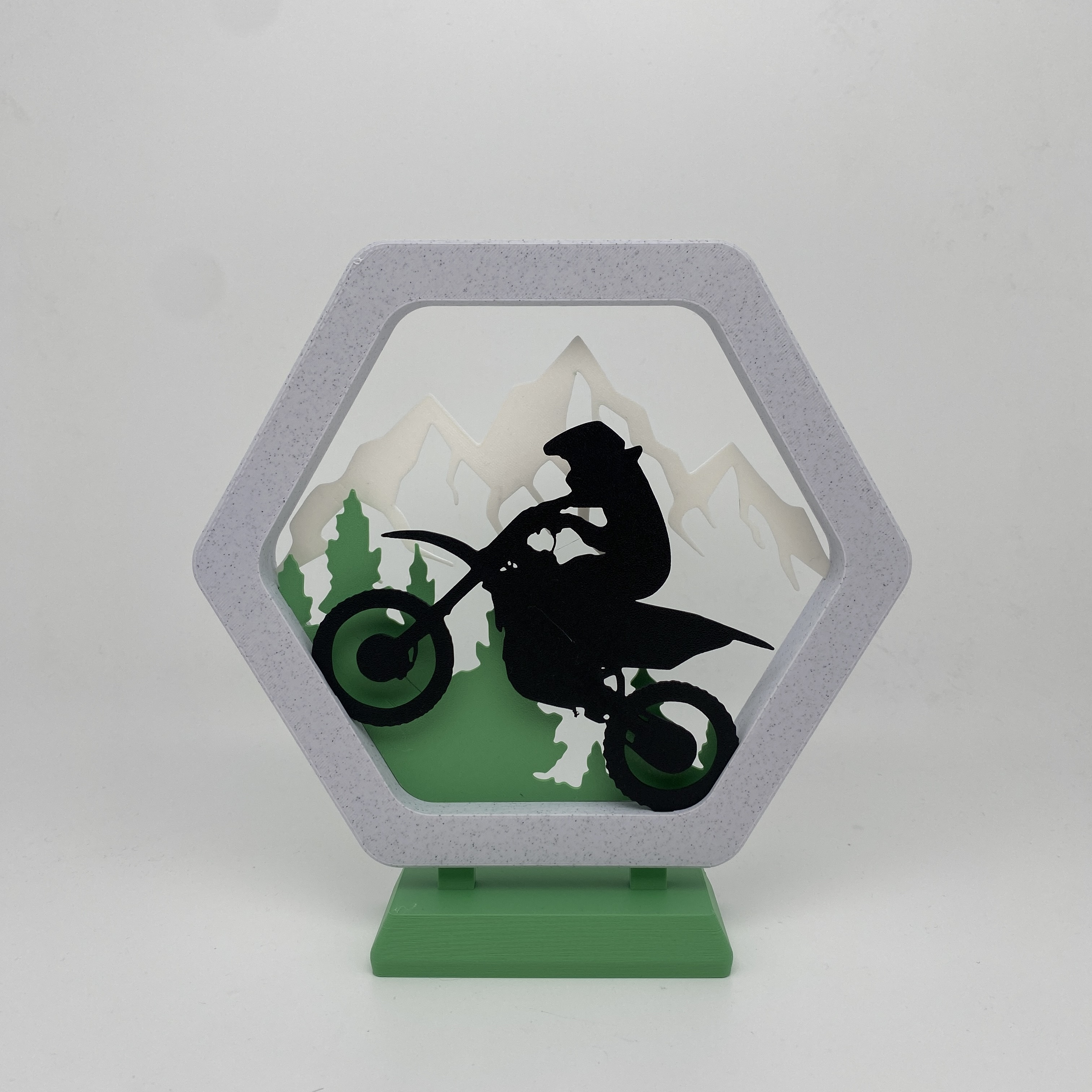 Frame Motocross in the mountains