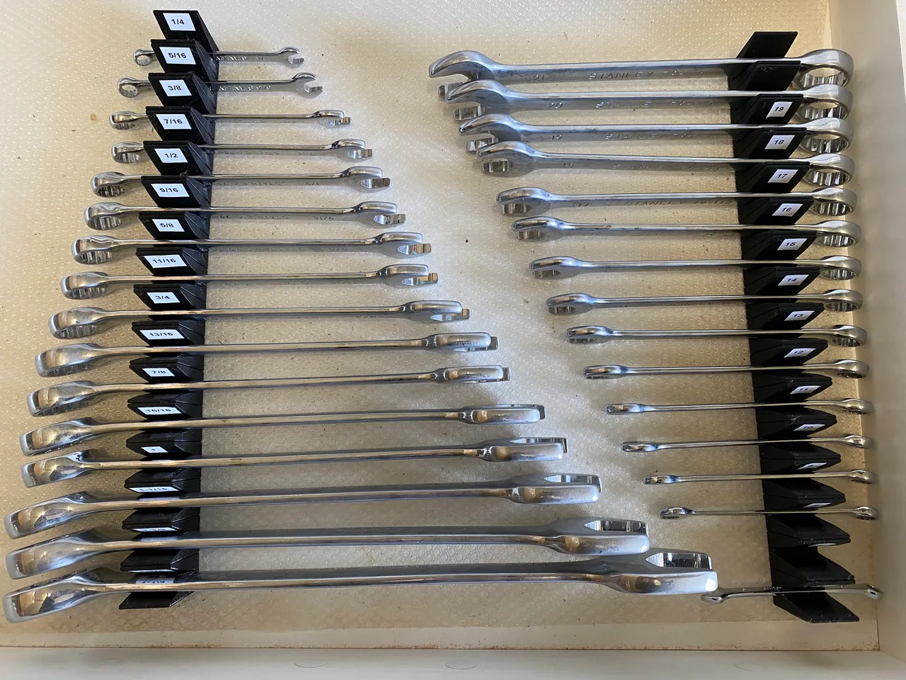 Angled Wrench Organizers  Modular Angled Large Wrench Organizers