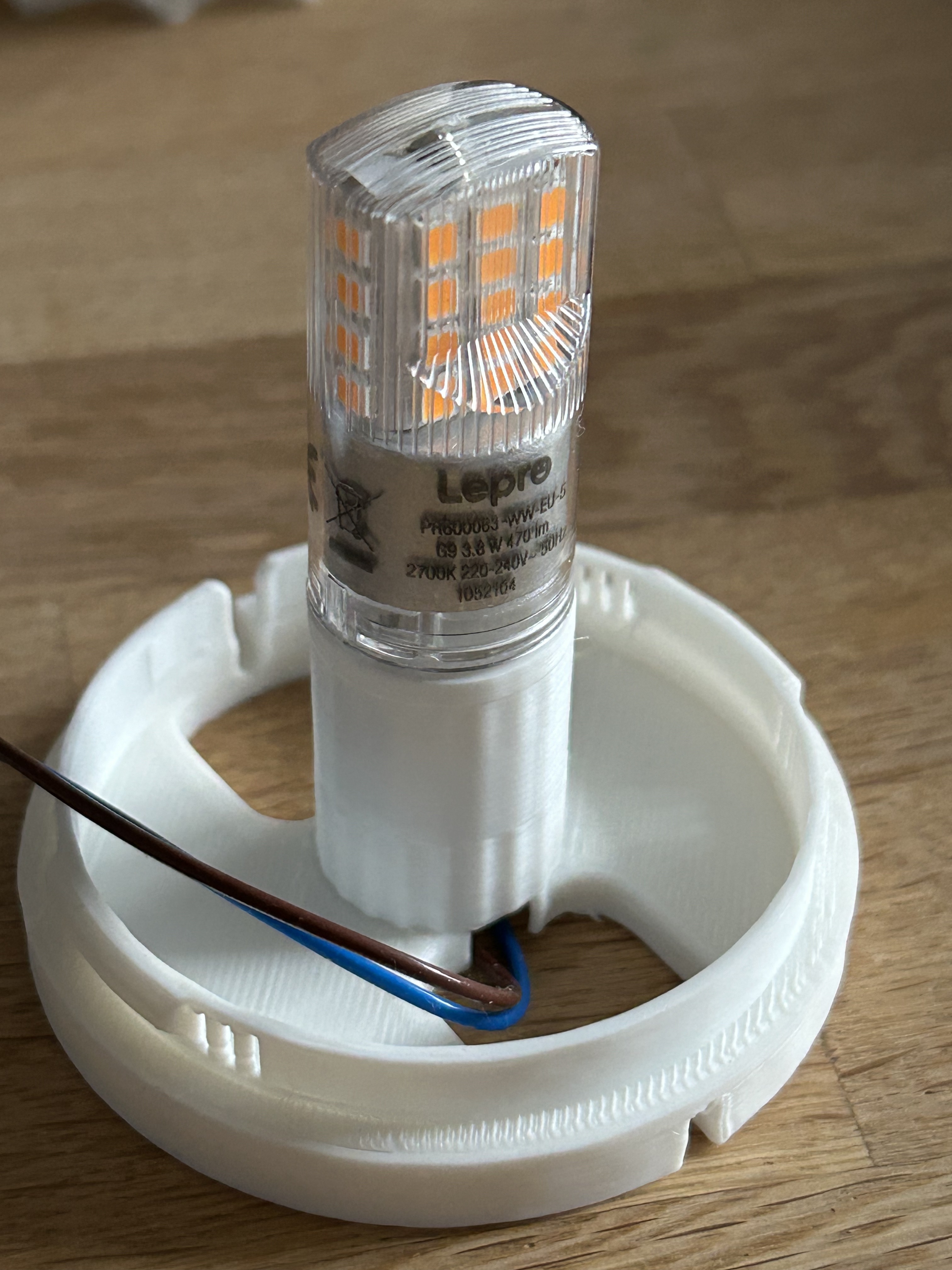 Bambu Lamp Base / Sockel mit G9 LED