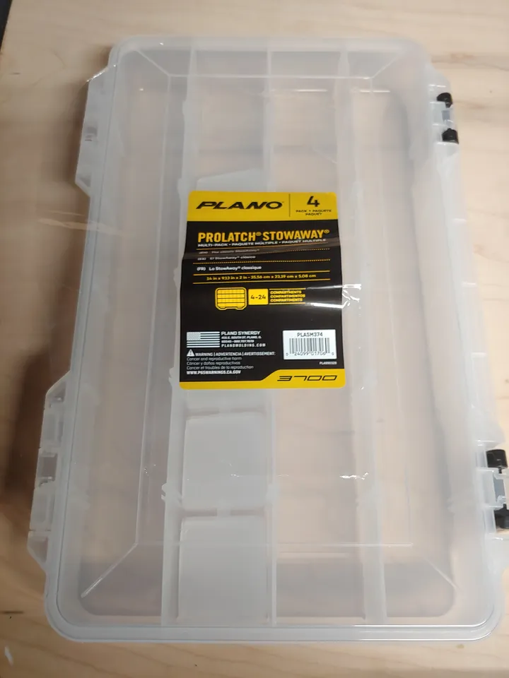PLANO Prolatch Stowaway Storage Utility Box 3700 3-28 Organizer Compartment  2 pk