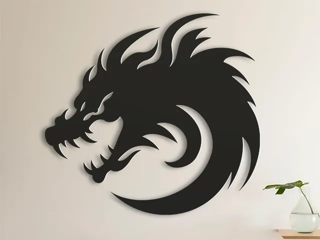 Aggressive Dragon Logo