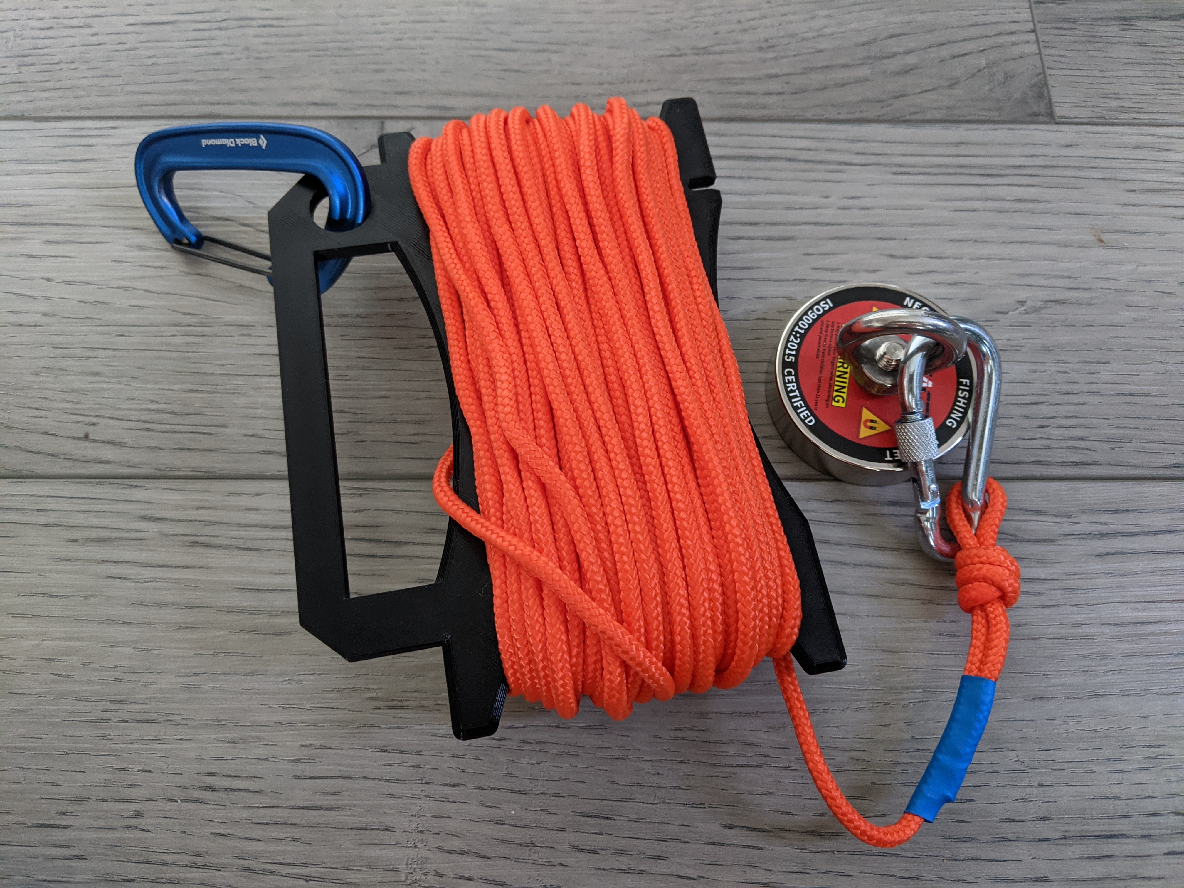 magnet fishing rope winder by JPerkes, Download free STL model