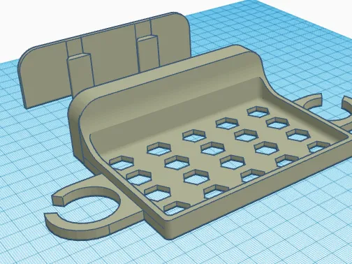 Removable Soap Bar + Razor Holder