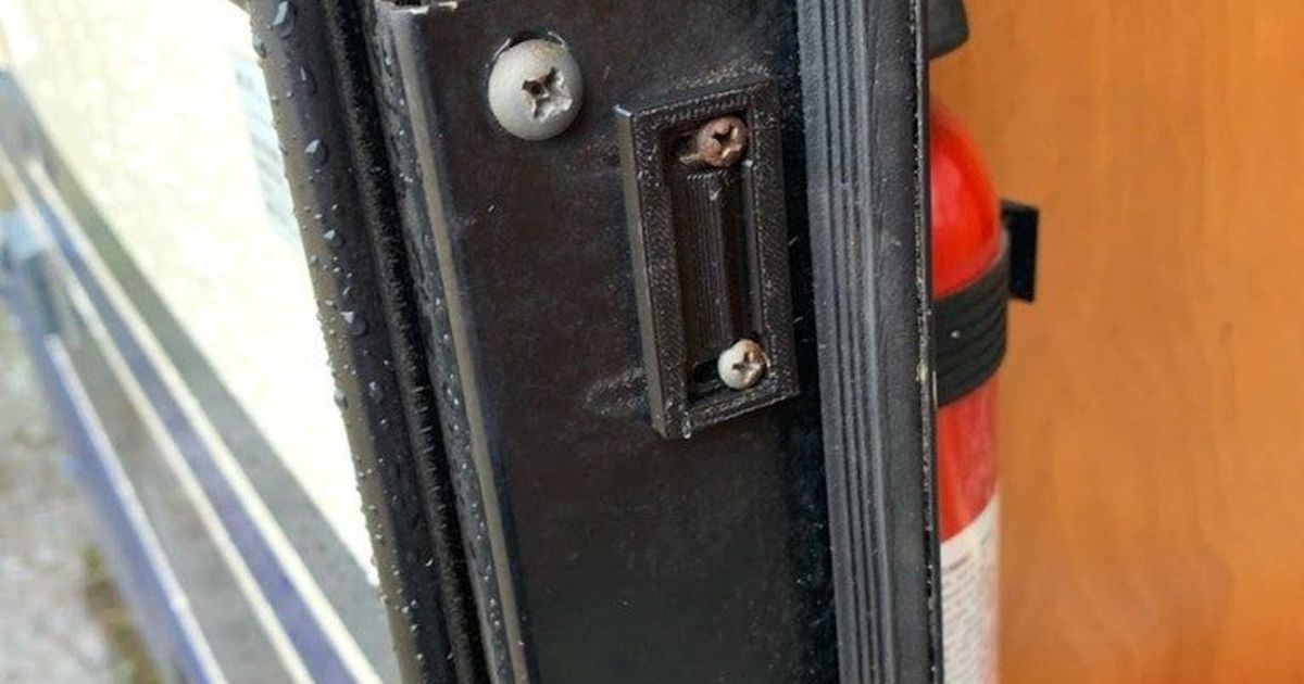 RV Screen Door Latch Strike Plate by The Suited Engineer Download