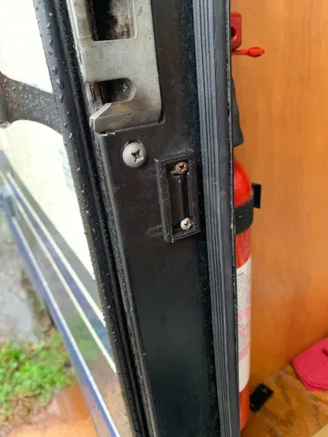 RV Screen Door Latch Strike Plate