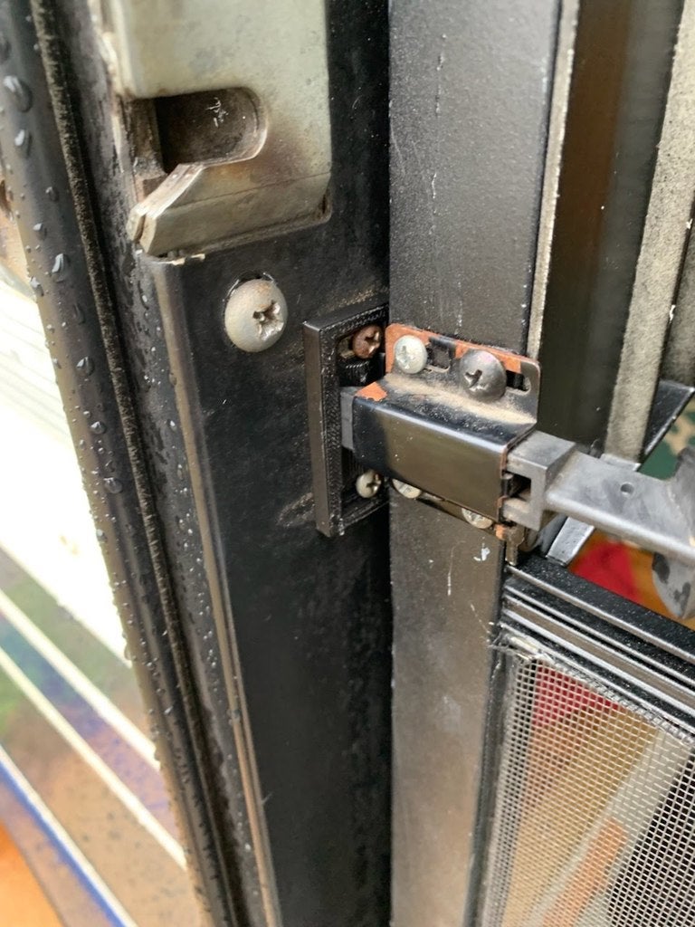 RV Screen Door Latch Strike Plate by The Suited Engineer Download free STL model