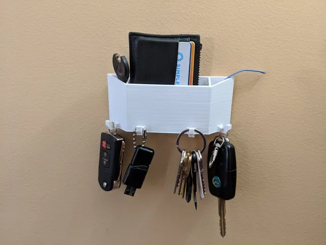 Wallet and Keys Wall Caddy (No Coins Remix)