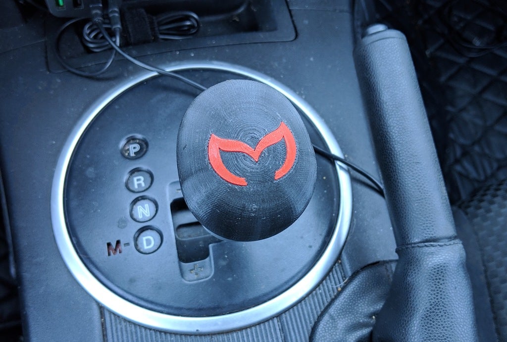 NC Miata Automatic Shift Knob with Mazda Batman Logo M8x1.25 by The