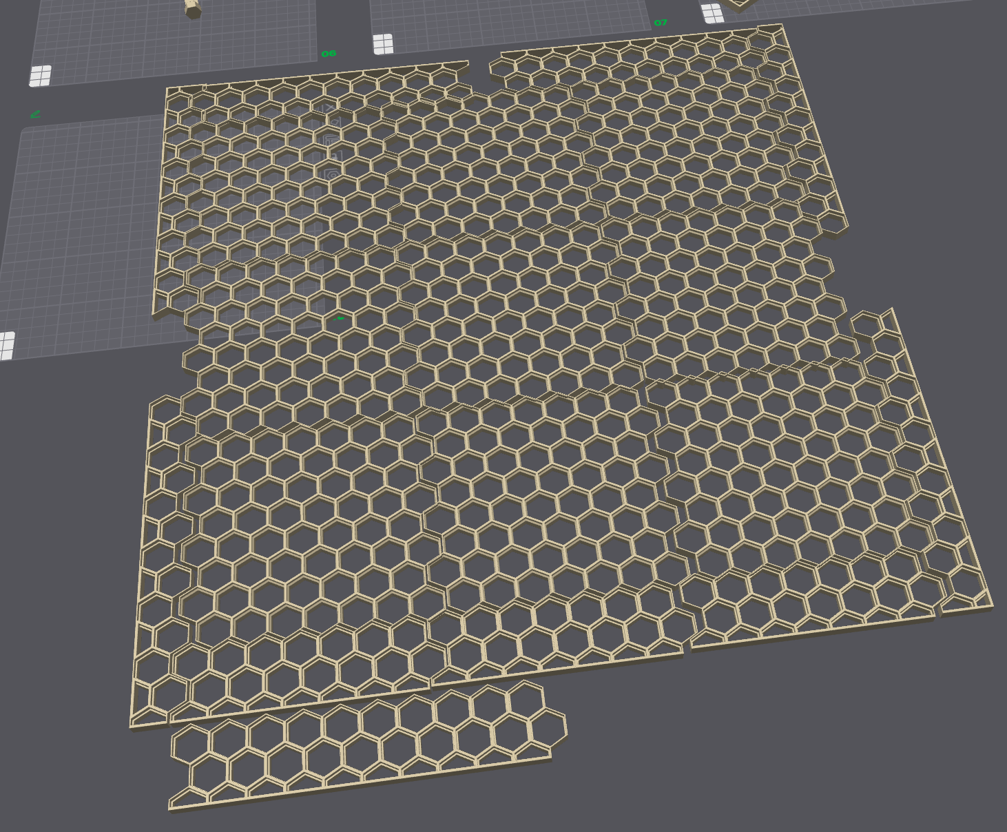 Honeycomb Storage wall - default size edges