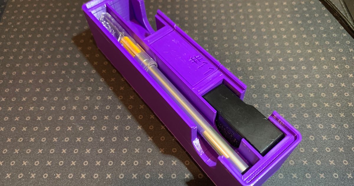 Gridfinity XACTO Knife Holder w Blade Storage (4x1) by the printed cow