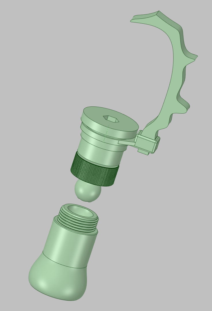 B-Holder - Miniature Painting Holder 3D model 3D printable