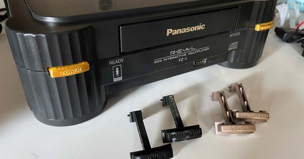 Panasonic 3DO FZ-1 Power/Eject Buttons by RobertDaleSmith