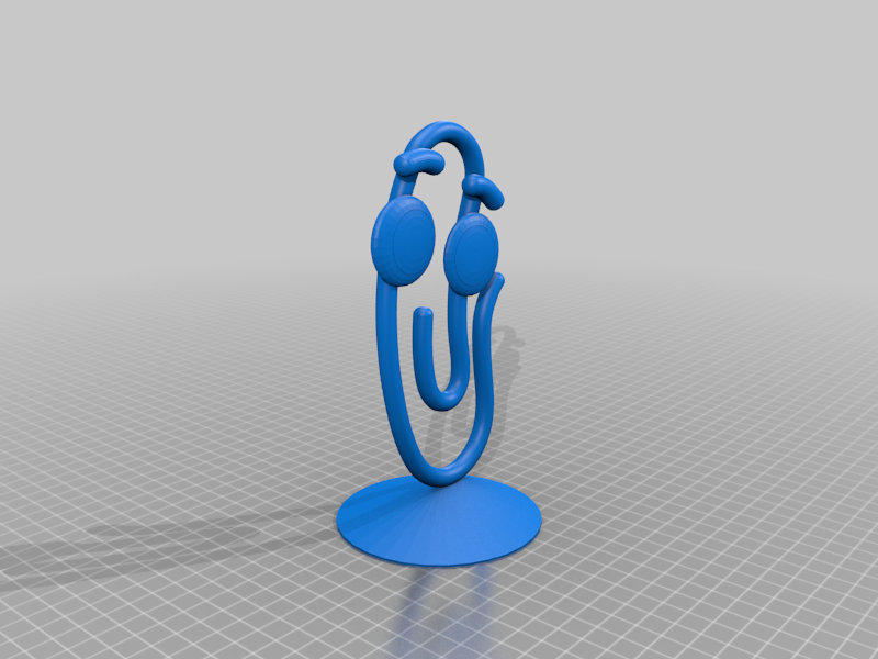 Clippy 2021 / Microsoft 365 Paperclip Emoji by jsada.xyz Download free STL model