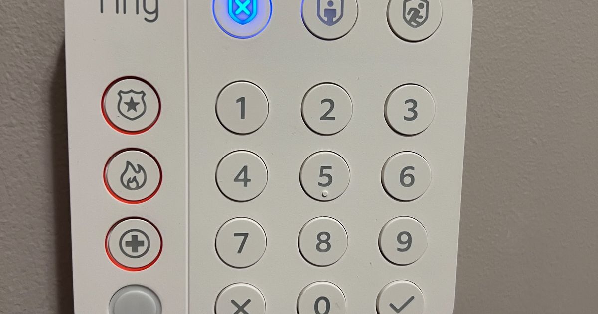 Ring 2nd Gen Keypad Single Gang Mount by bockensm Download free STL model