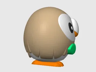 Rowlet - Pokemon - Multicolor by Deltree3D | Download free STL model ...