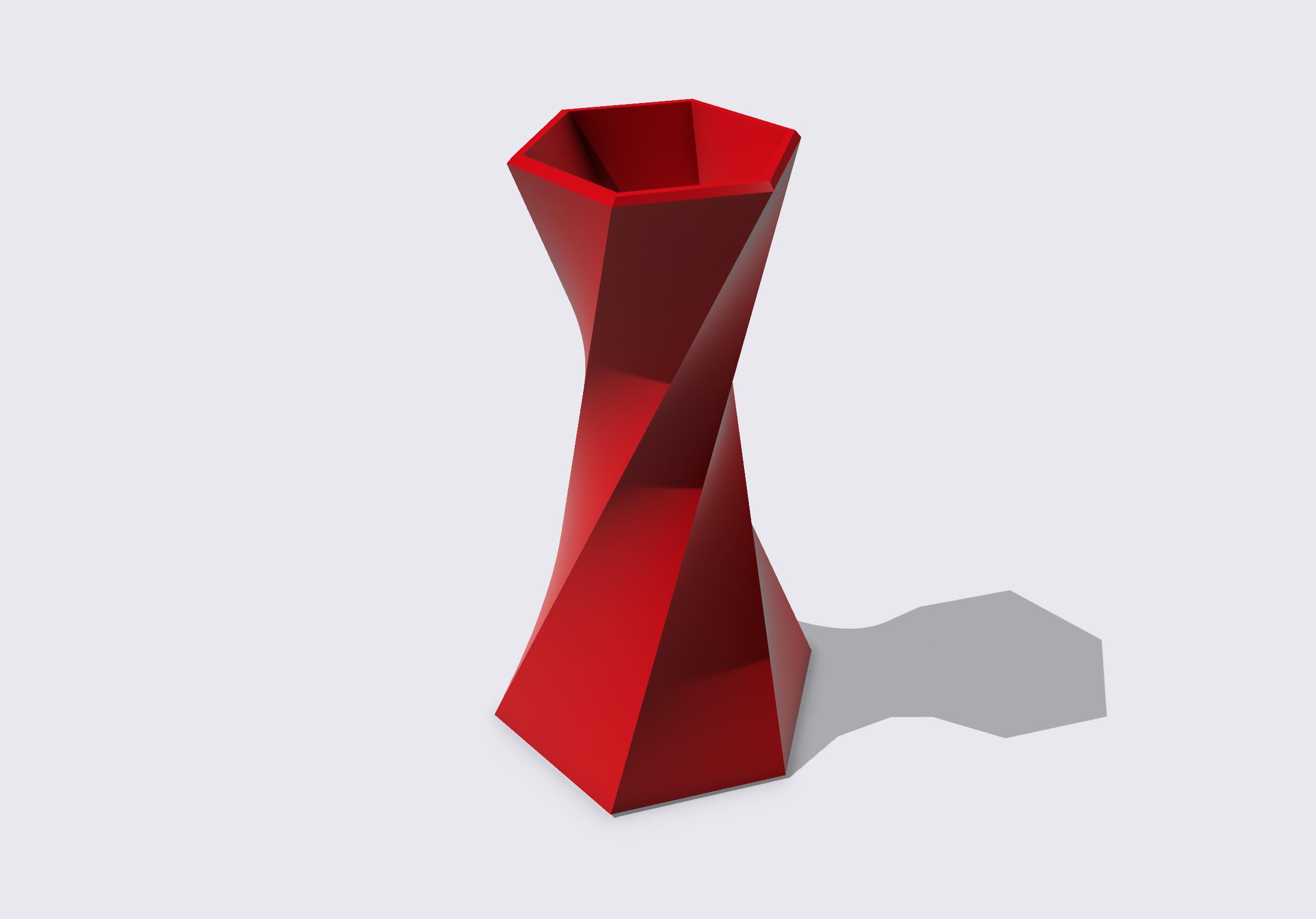 Miniatura 4 do modelo 3D Hexagonal Vase