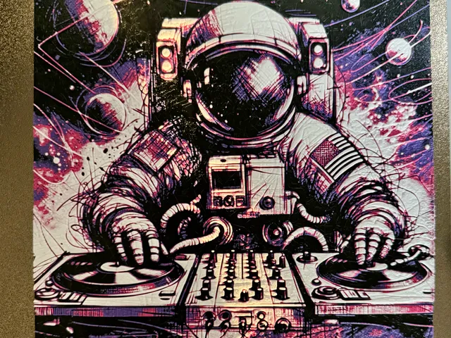Astronaut DJ 2D Art - HueForge