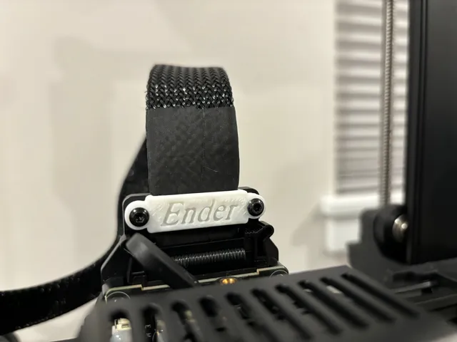 Ender 3 V3 SE Cable Clamp (Ender Logo)