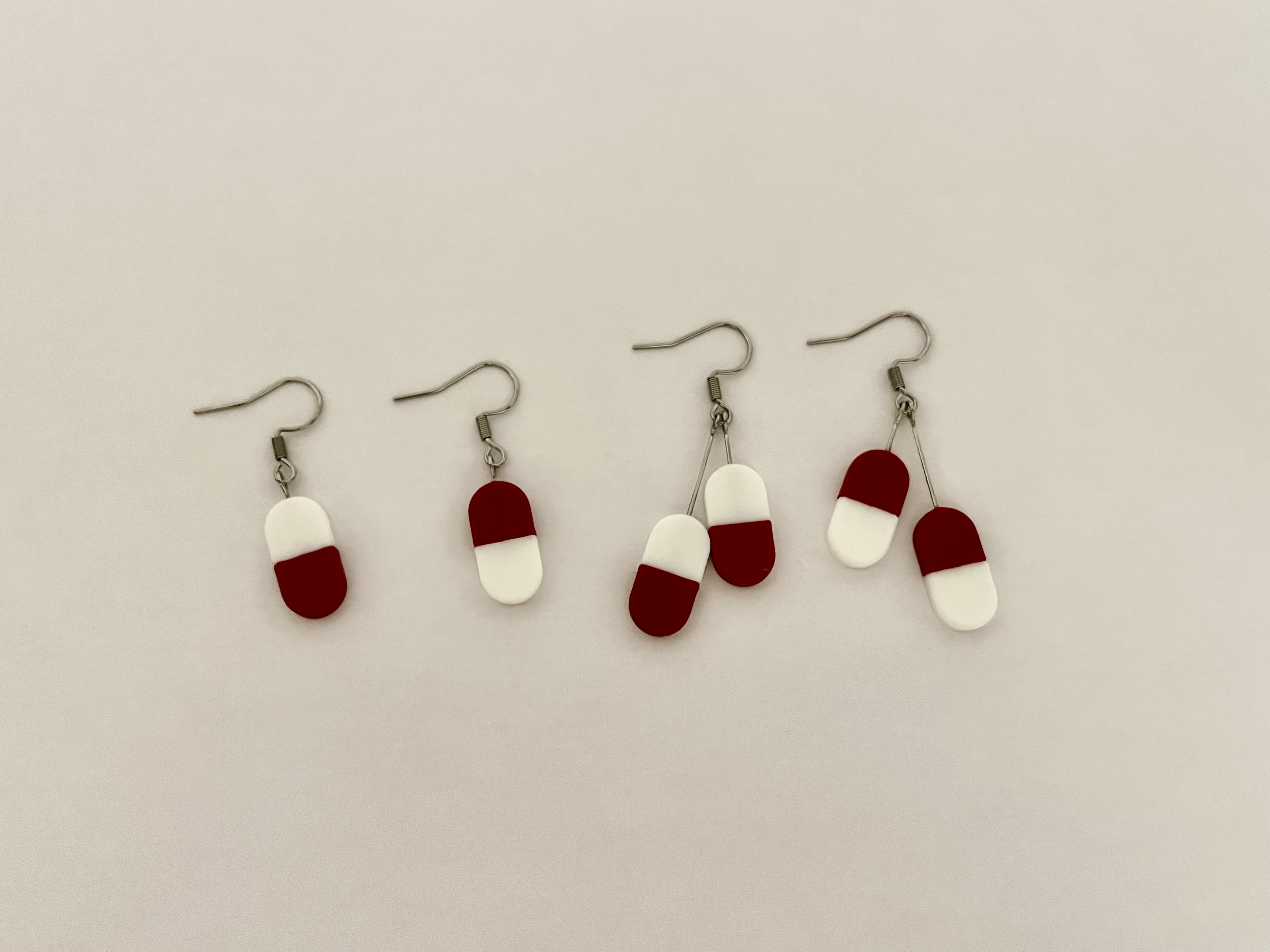 Pharmaceutical Capsules Earrings (Flat) — miniatura 3