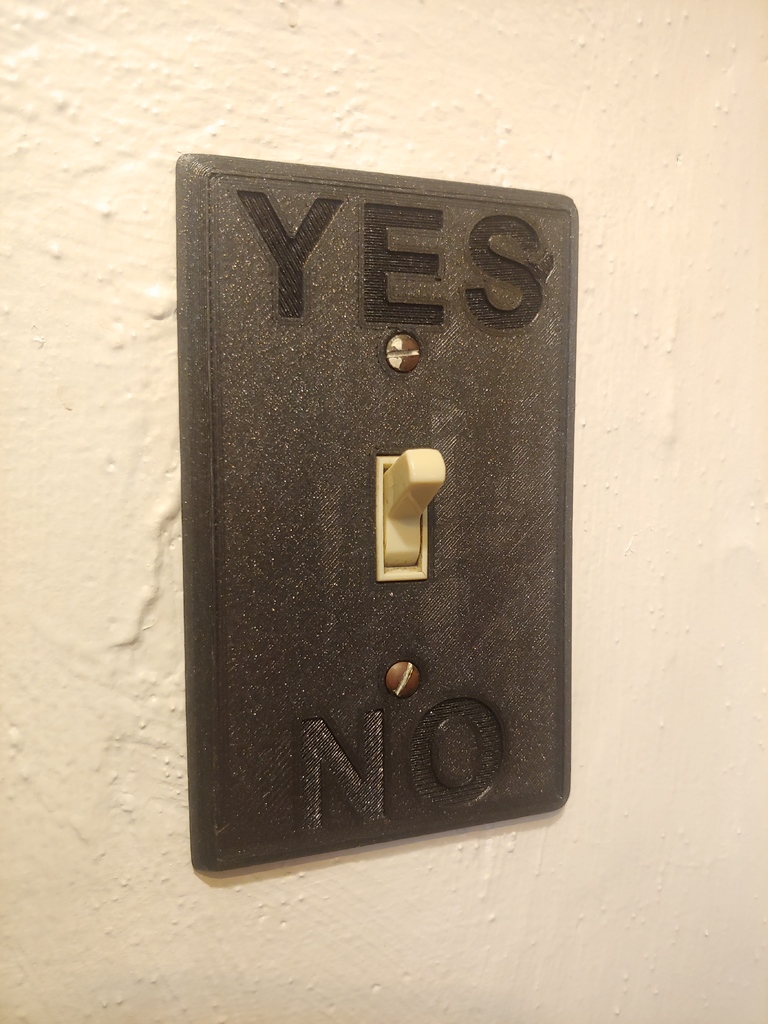 YES/NO Lightswitch Cover