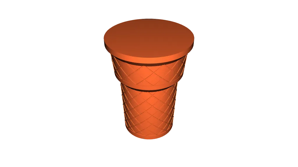 Tactile Spiral Vase Pen Cup by DonaldSayers, Download free STL model