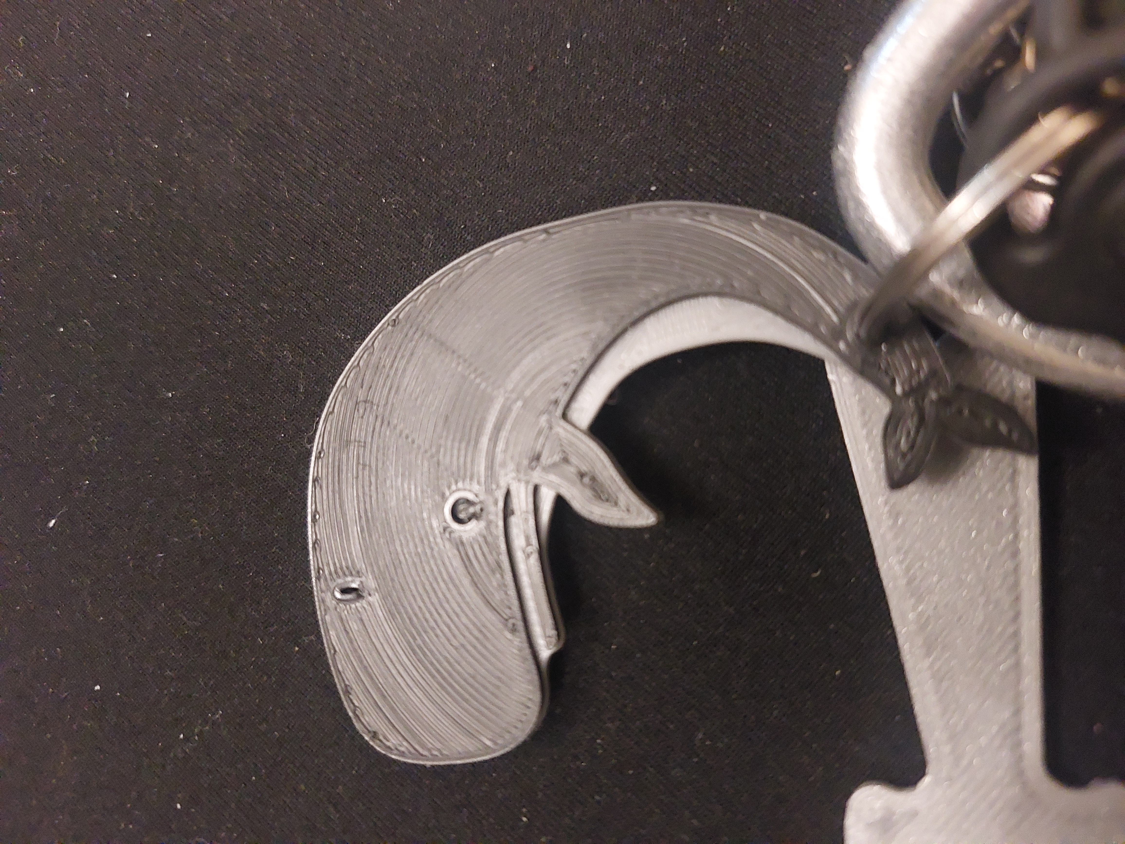 Cute Whale Keyring