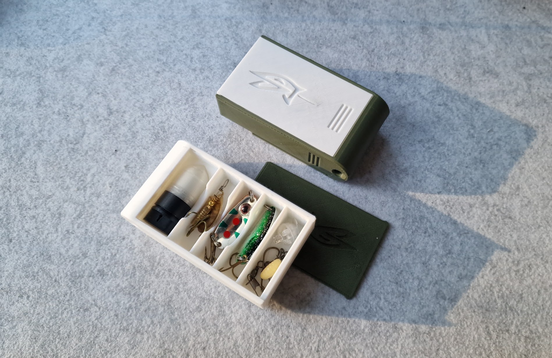 Compact Clip-On Fishing Tackle Box