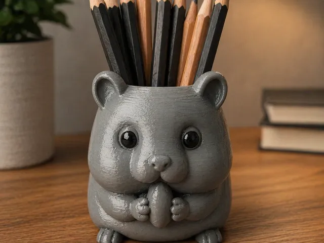 Hamster Pencil Holder – Fun & Cute Desk Organizer