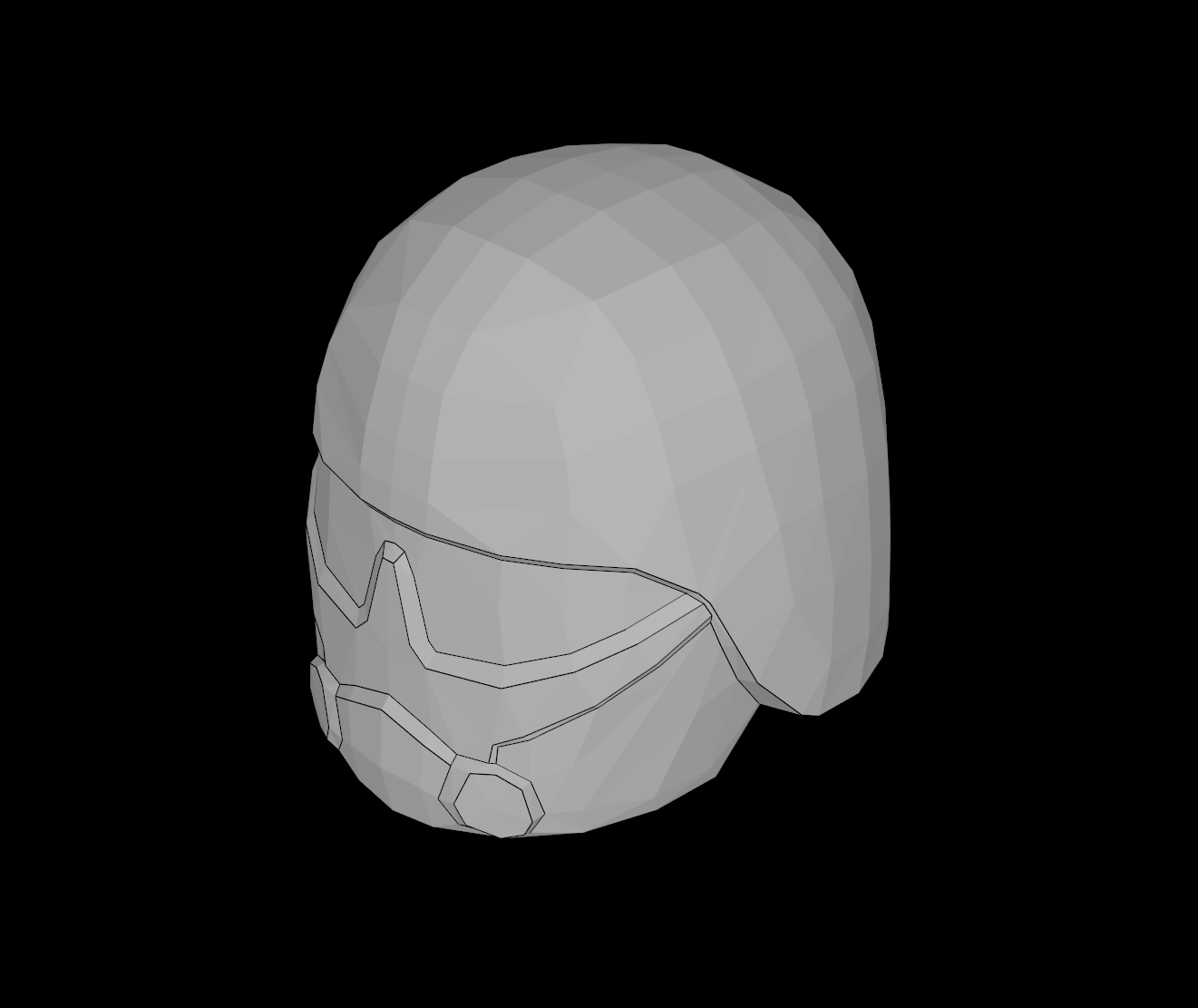 Lego Compatible (17576.dat) Minifig Headgear Helmet SW Imperial Cadet 3D model