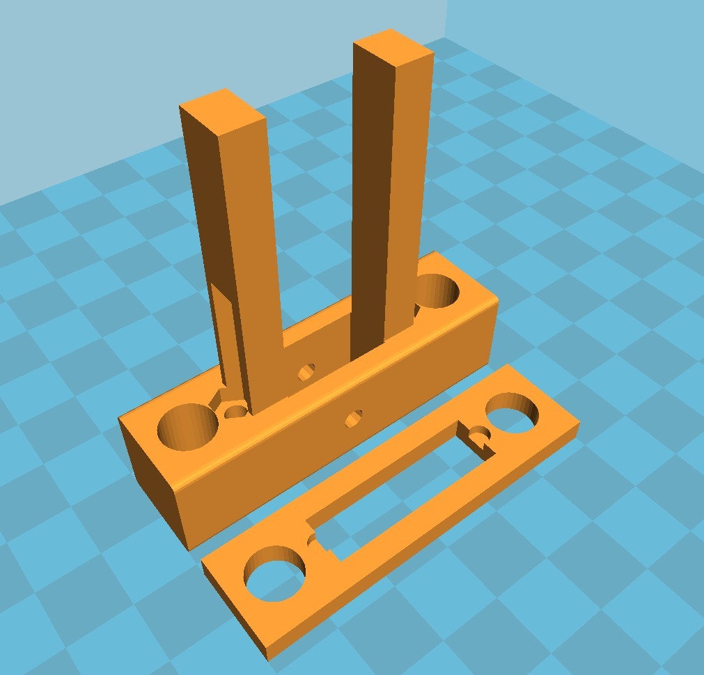 X-Belt Tensioner with space for the rods by Octimusocti | Download free ...