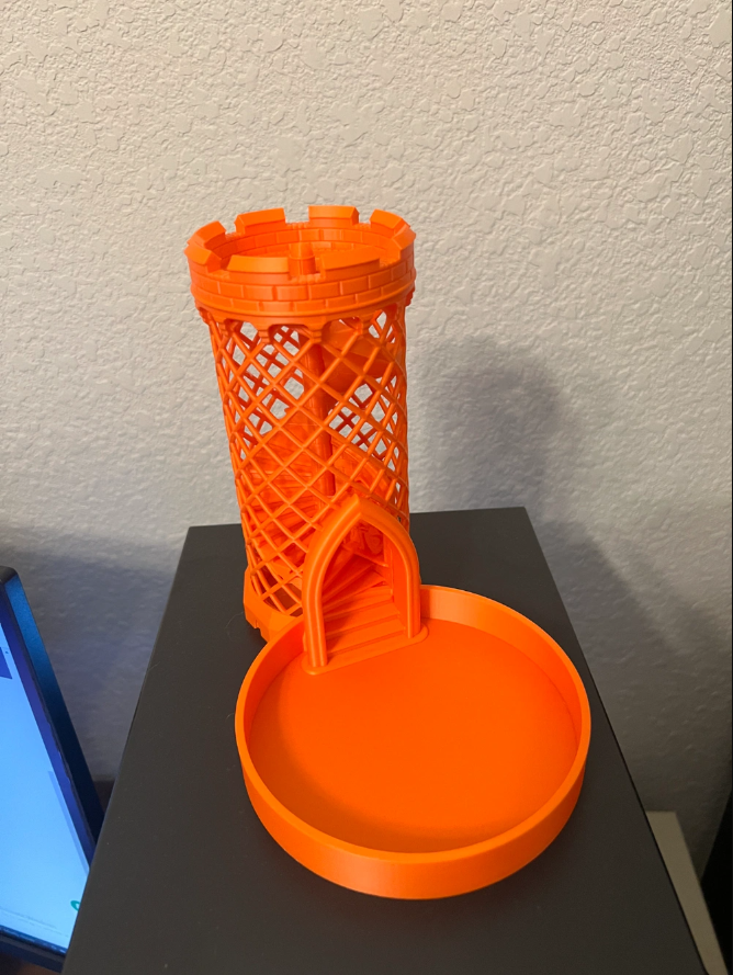 Print in Place Medieval Dice Tower by Tony Salario | Download free STL ...