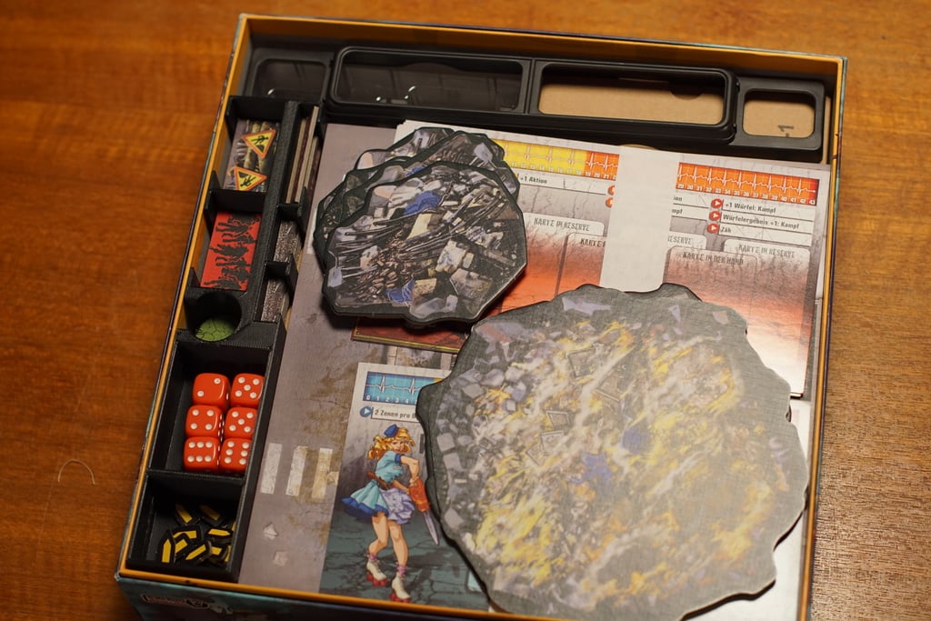 Zombicide Season2 Toxic City Mall box organizer - token holder