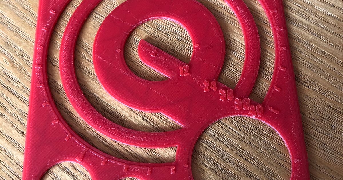 Red Lead Circle Stencils for Artists Makers Crafters