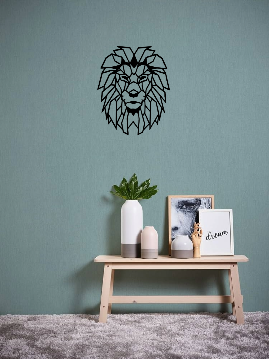 Wandbild Löwe