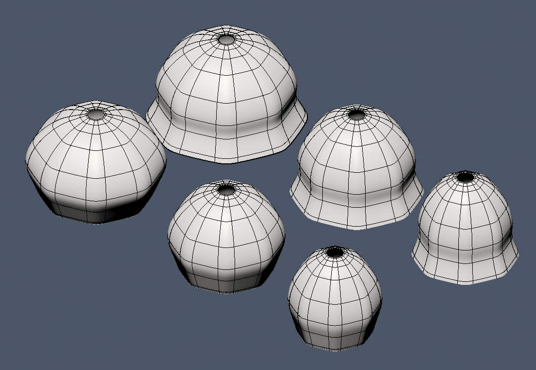 Rounded Octogen Lampshade collection