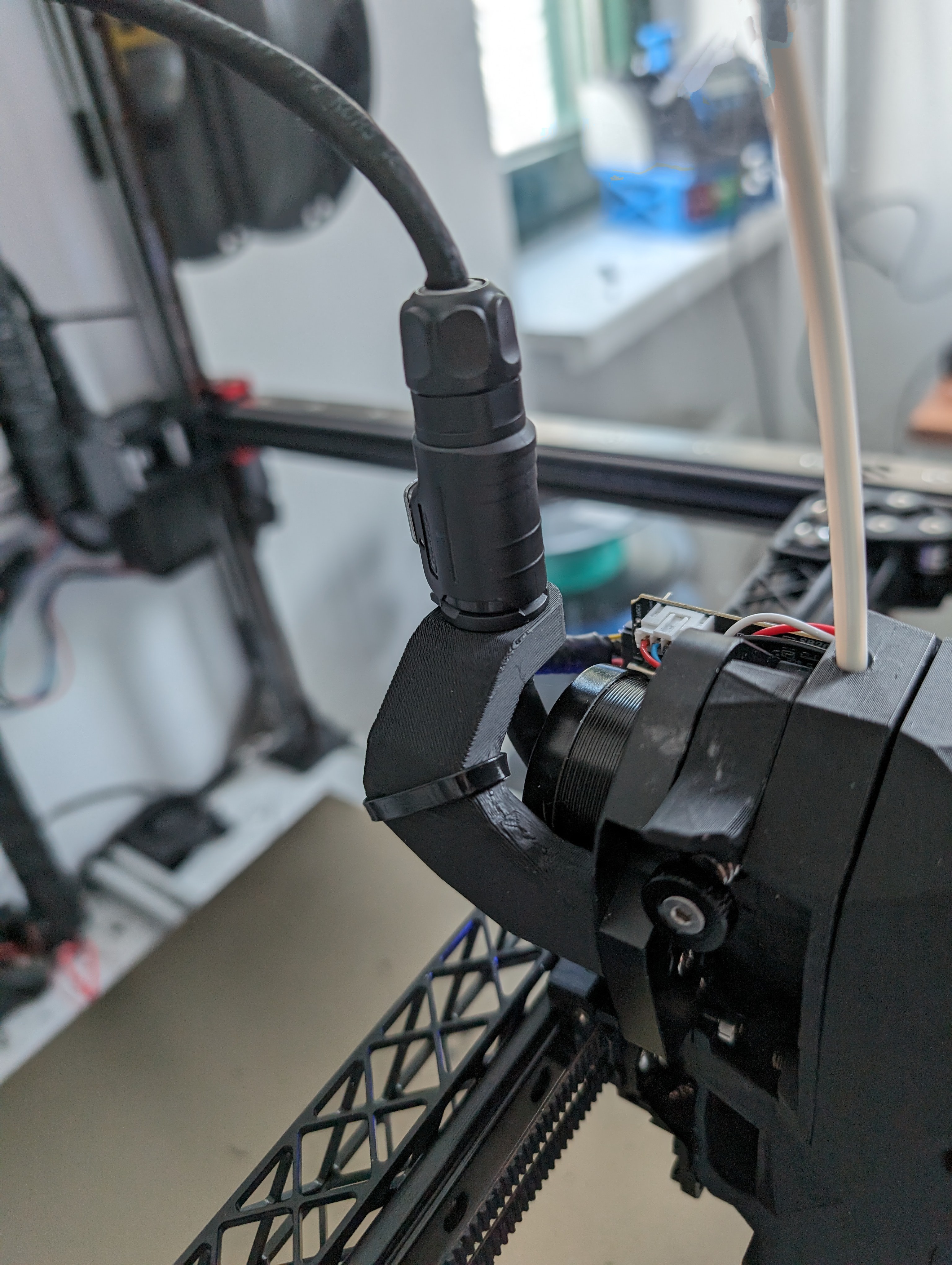 Voron CW2 Stealthburner FlySB2040 Cnlinko M12 Umbilical Mount 3D model thumbnail