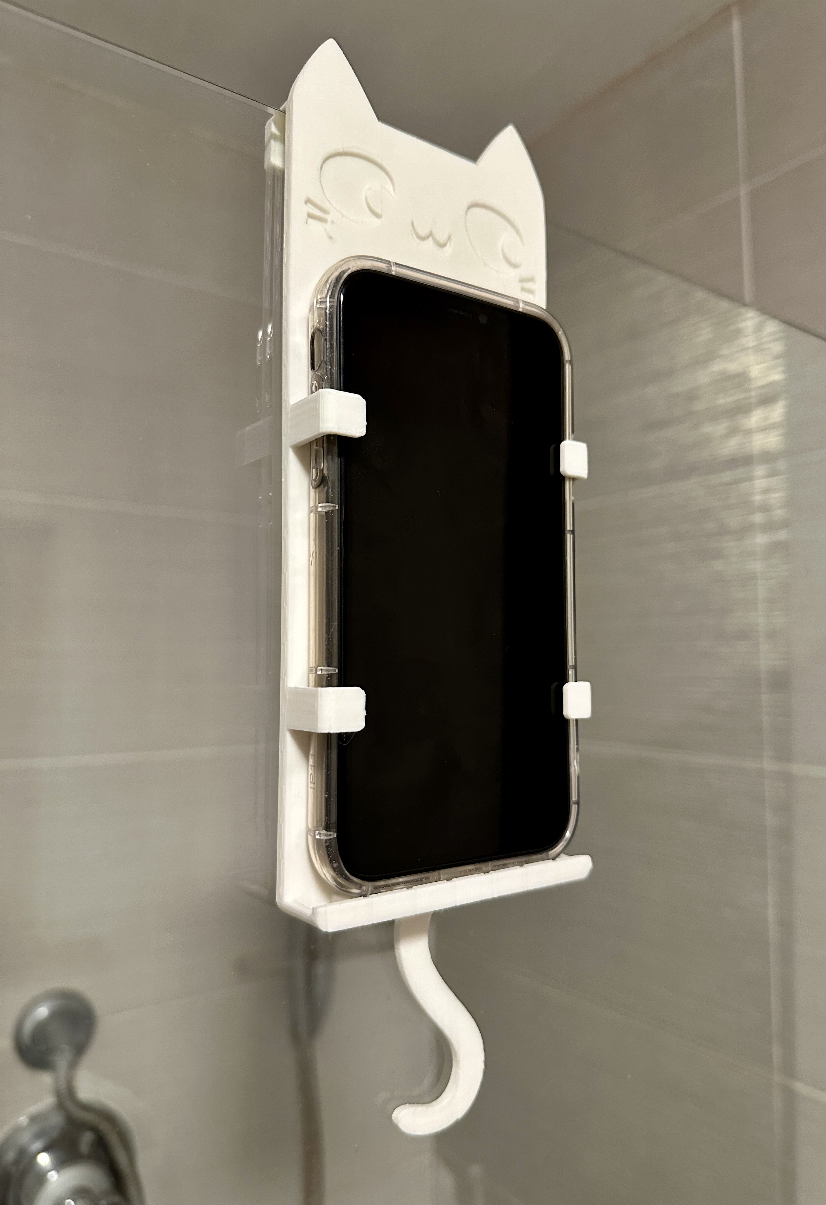 Shower Phone Holder - Cat