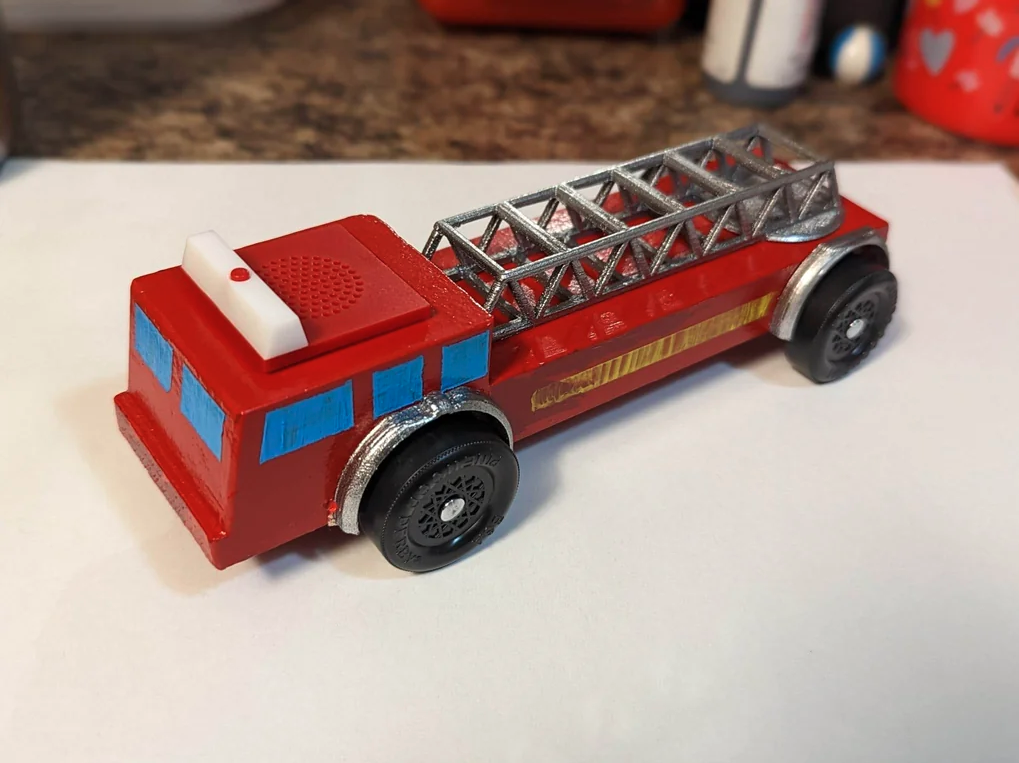 Ladder for Pinewood Derby Firetruck. by DC Download free STL model