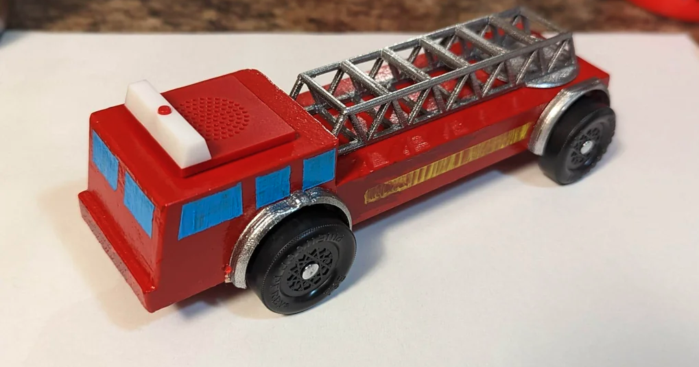 Ladder for Pinewood Derby Firetruck. by DC Download free STL model
