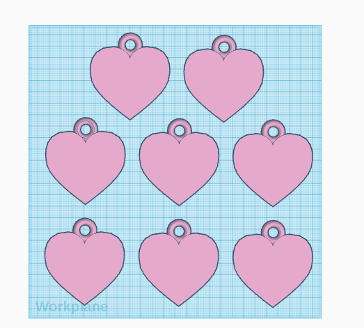 Heart/Valentines keychain