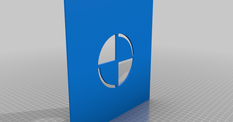 CENTER OF GRAVITY STENCIL 90MM by Firefly | Download free STL model