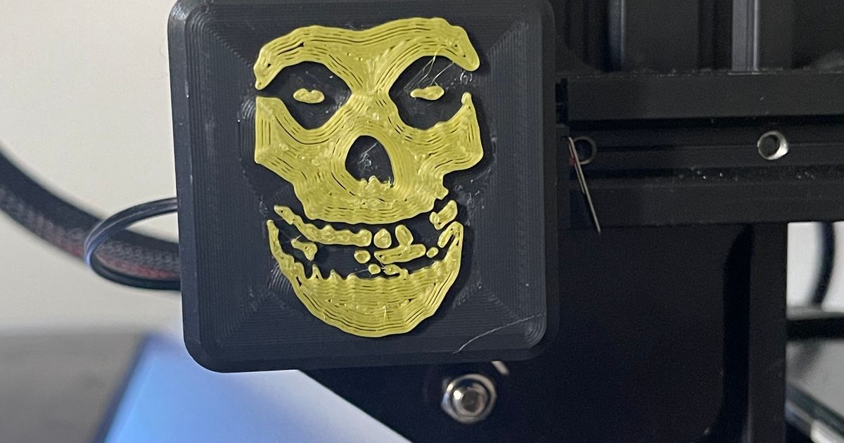 Misfits themed X axis (QR code) cover by T_Bone77 | Download free STL ...