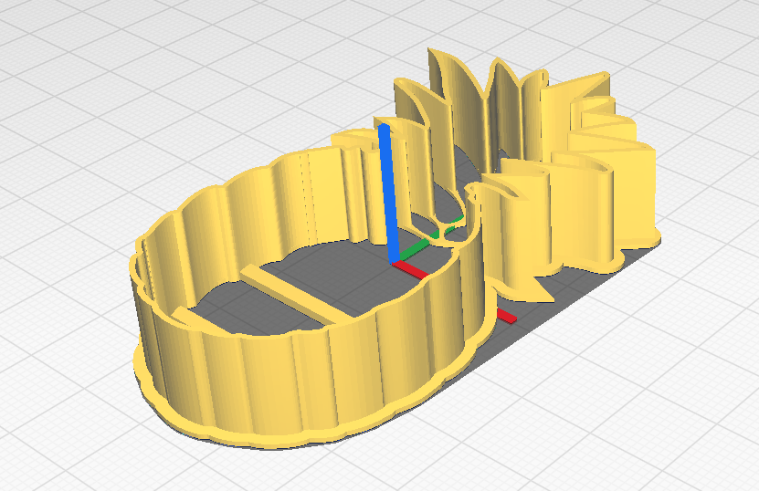 Miniatura 2 do modelo 3D Pineapple Cookie Cutter