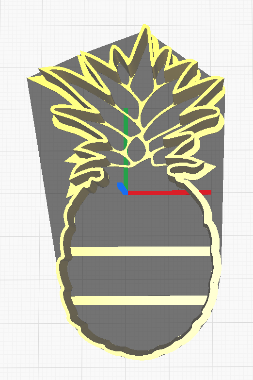 Miniatura 3 do modelo 3D Pineapple Cookie Cutter