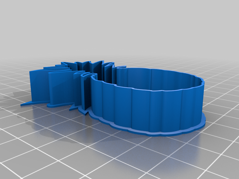 Miniatura 4 do modelo 3D Pineapple Cookie Cutter